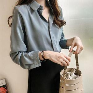 여자블라우스 여성 소매큐빅 블라우스 정장블라우스 셔츠 4컬러