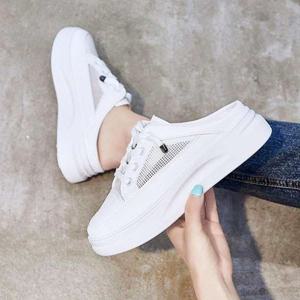 스니커즈 운동화 신발 슬립온 뮬 여성 여자 메쉬 여름 키높이