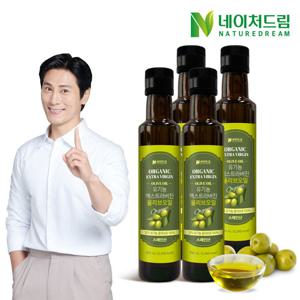 네이처드림 유기농 엑스트라버진 올리브오일 250ml 4병/폴리페놀 스페인 올리브유