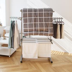 [리빙해피] 매직이동접이식빨래건조대4단