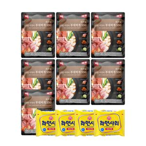 [외갓집] 송탄 서정리 부대찌개550 x 7팩  (사리 4개 포함)