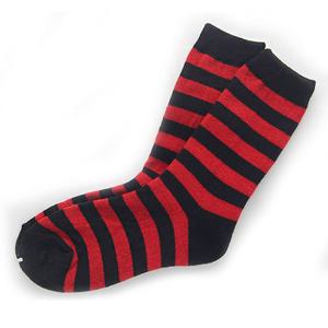 레드 줄무의 여성 겨울 방한 캐주얼 패션 양말 레드