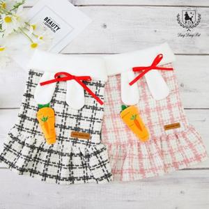 딩동펫 강아지옷 반려동물 토끼 트위드 원피스