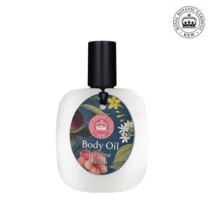 [KEW 큐가든] 영국 직수입 자스민피치 바디오일 100ml 1개 선물 향수 향기 잔향 코코넛 식물성 오일