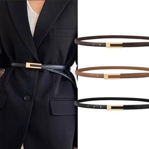 모던벨트 슬림 여성 원피스 자켓 가죽 얇은 허리띠