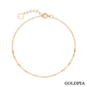 [골드피아] 14K 빼빼로 체인 한줄 발찌