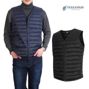 [필골드] 덕다운 경량패딩 브이넥조끼 JP802n803