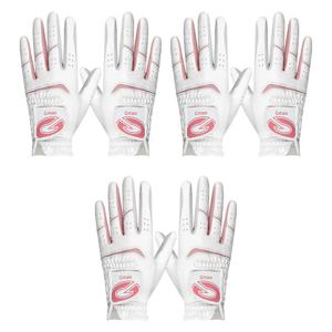 KPGA 지맥스 반양피 여성 골프장갑 양손 3개 묶음