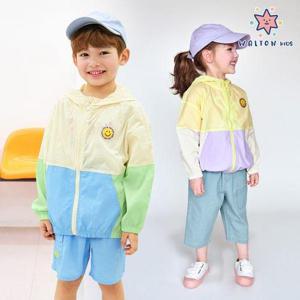 [월튼키즈]쿨썸머블럭바람막이점퍼