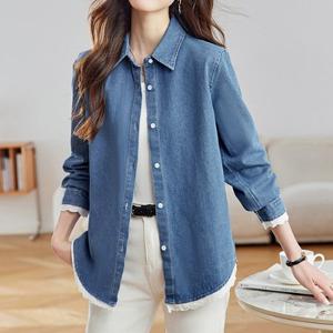 [몽벨리즈]쁘띠레이스데님셔츠 mde2301819