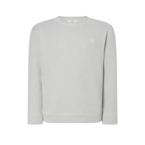 헤지스 남성 [스테디셀러] 그레이 짜임 면 긴팔티셔츠  (WHTS4D346G1)