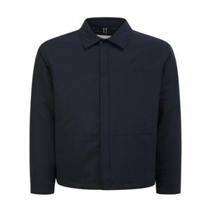 헤지스 남성 [스테디셀러] 네이비 포켓배색 패딩점퍼  (WHJU5A232N3)