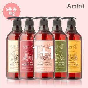 ★꽃향기 가득★아미니 바디워시 플라워 테라피 500ml×2(5종 중 선택)