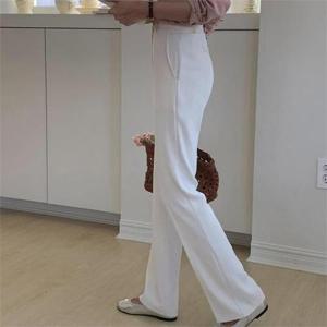 여자 SS 핀턱 출근룩 들러리룩 흰색 슬랙스