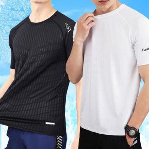 드라이 쿨론 쿨티 기능성 쿨링 반팔 운동 헬스 티셔츠 1+1