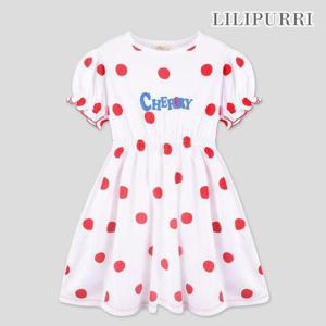 [릴리푸리]퐁퐁도트 원피스(레드)