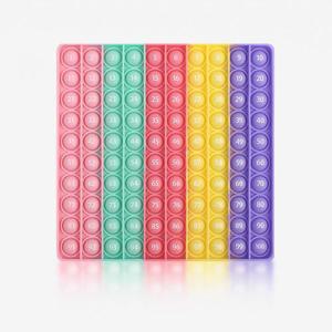 푸쉬팝 수배열 1-100 수세기 수교구 스트레스해소 장난감 팝잇 뽁뽁이