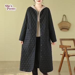 [쉬즈프리티] 디에르다이아누빔롱자켓_여성자켓