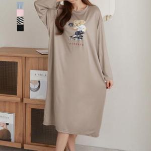 [페이릿] 빠른배송/이피 보드 베어 프린팅 원피스