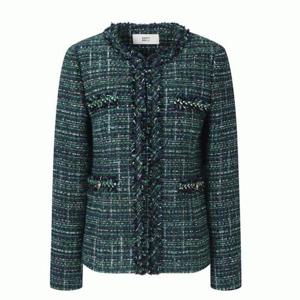 [베스띠벨리]베스띠벨리 [베스티벨리]글리터프린지히든버튼트위드자켓 _K BJJAX2125