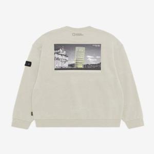 [내셔널지오그래픽]NGOA 어반 시티 맨투맨 (세미오버핏) N231USW230_OAK BEIGE
