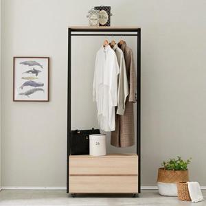 벨차 이동식 2서랍 철제 행거 800