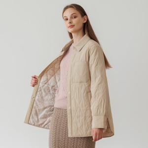 [더핸드메이드] 카라 퀼팅 자켓