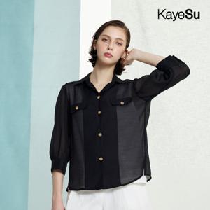 [케이수] 25SS 썸머 시스루 블라우스 3종(자켓2+이너1)