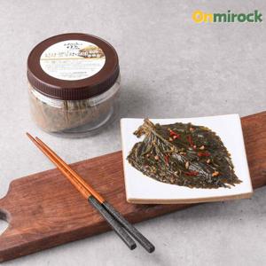 온미락 순창이조전통식품 자연발효 된장깻잎 장아찌 500g 100% 국내산 50년전통