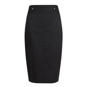[샵앤]국산 여성 오비단추 뒤트임 정장 스커트 NS-WSK-21057-블랙