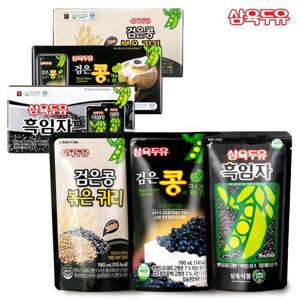 [삼육두유][M][삼육두유] 검은콩볶은귀리/흑임자/검은콩과칼슘 파우치 190ml 45팩