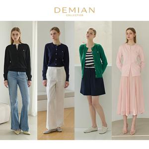 [미리주문10%][데미안(DEMIAN)] 26SS 아뜰리에 소프트 에센셜 가디건 4종 (라운드넥)
