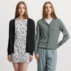 [H2.모데나 ] ★간절기인기★ 글리터 가디건 2종 택1