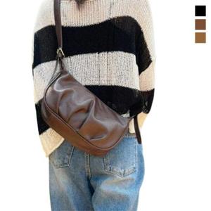 [끌레아]캐주얼 크로스백 호보백 여성 가죽가방 패션 데일리백