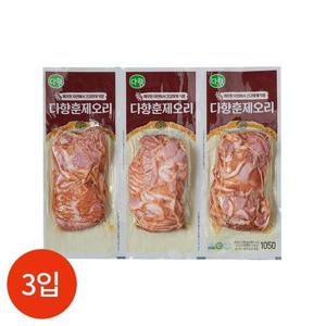 갤러리아_다향 훈제오리 슬라이스 350g x 3입