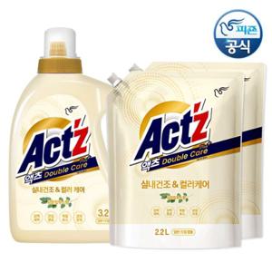 [NEW출시!] 액츠 더블케어 세탁세제 3.2L + 2.2Lx2개 / 실내건조, 컬러케어, 일반드럼겸용