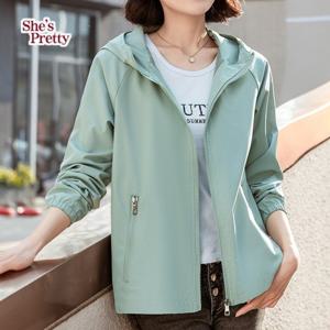 [쉬즈프리티] 퍼니후드윈드자켓 L까지_여성자켓