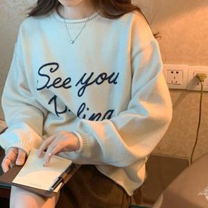 신상 니트티 티 봄 오버핏 여자니트티 루즈핏 겨울 WFKXZM8