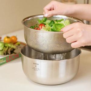 한국도자기리빙 리한 본 스텐 304 채반 18cm