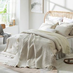 [루다인] 모달 워싱 스프레드+베개커버 세트 (SS)