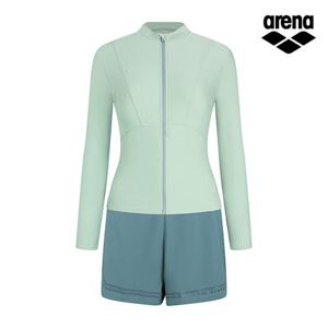 (아레나) 리에나 레저 짚업 래쉬가드 세트 A3BL1PS04JAD