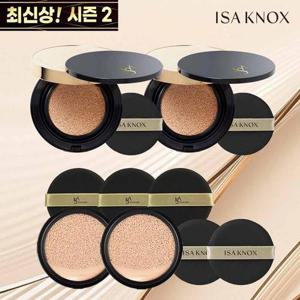 [이자녹스]최신상  듀얼커버 쿠션 본품2+리필2+퍼프3