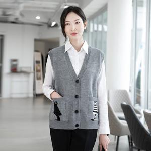 엄마옷 귀여운 고양이 니트 조끼 515BMN792 중년여성/50대/60대/마담/빅사이즈/할머니옷