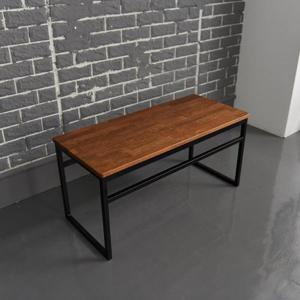 푸멀 멀바우 철제 원목 2인 벤치의자