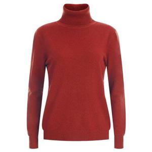[샵앤]여성 터틀넥 방한 무지 베이직 소프트 폴라 니트 티셔츠 WNW-WKN-20080-레드