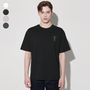 [게스]게스 공용 세미오버 백 물음표프린트 반팔티셔츠 MP2K9422