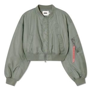 [오아이오아이컬렉션]서클 로고 크롭 봄버 자켓 [KHAKI]