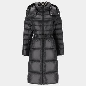 [버버리] SANDSEND 벨티드 후드 다운 여성 롱 패딩 (81052211)