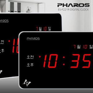 [KOMAX]파로스 ES-F221R 중형 디지털벽시계 전자벽시계