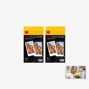 [코닥] 카메라 포토프린터 C210R P210R MS200 M200 전용 2인치 카트리지 인화지 60매 미니샷2 미니2 레트로 이라 ERA